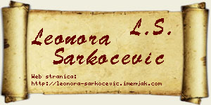 Leonora Šarkoćević vizit kartica
